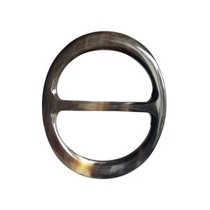 Anillo grande para bufanda de cuerno de búfalo de agua, de origen ético, accesorio hecho a mano, accesorios de materiales naturales