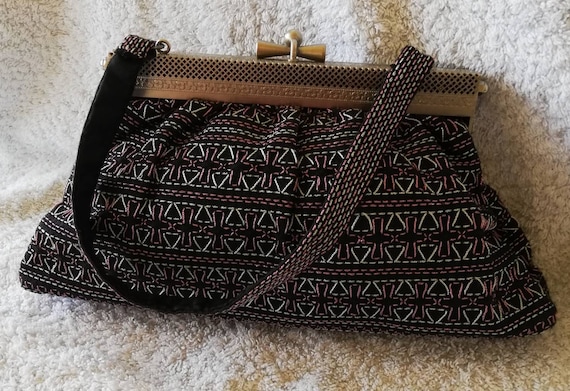 1950s Lame Cloth Evening Bag