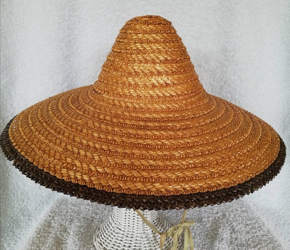1950s Natural Straw Sunhat