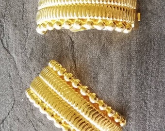 1980s Goldtone Dior Clip Earrings