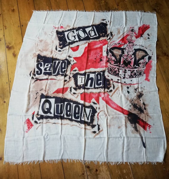 1970s Punk "God Save the Queen" Scarf