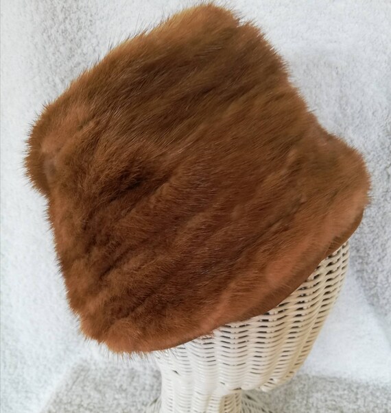 1960s Elsa Schiaparelli Mink Peachbasket Hat