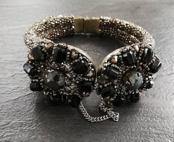 1950s Miriam Haskell Clamper Bangle