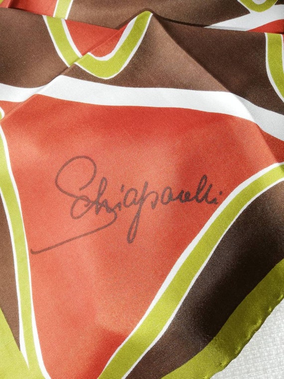 1960s Schiaparelli Silk Head Scarf