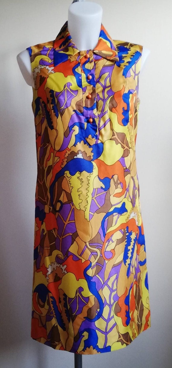 1960s Betty Barclay Shift Dress