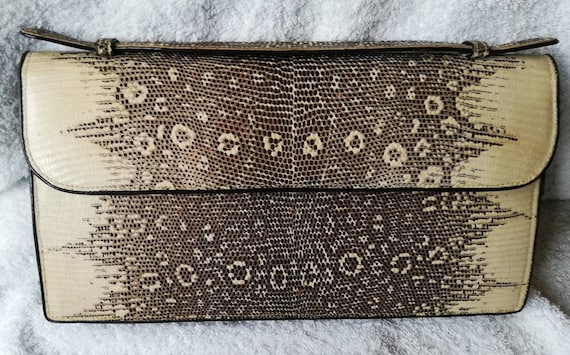 1940s Snakeskin Clutch Bag