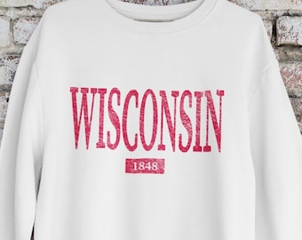 Wisconsin Sweatshirt: University Style Crewneck Pullover