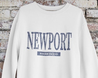 Newport Rhode Island Sweatshirt, Coastal Souvenir Crewneck