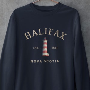 Halifax Nova Scotia Canada Lighthouse Sweatshirt Gifts, Beach Crewneck