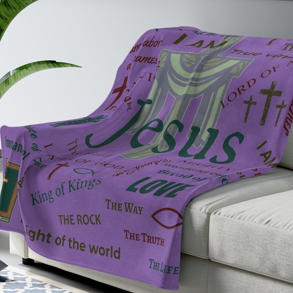 Jesus Blanket Etsy