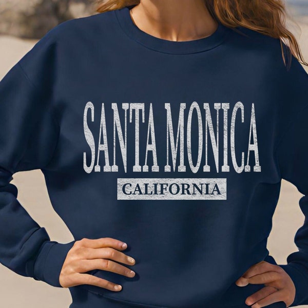 Santa Monica Sweatshirt, California Beach Shirt, Santa Monica Shirt, Strandpullover, Strandurlaub Shirt, Spring Break Crewneck