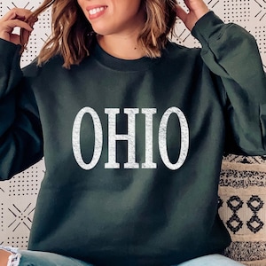 Ohio Sweatshirt, Ohio Crewneck, Ohio College Pullover, OH Sweatshirt, Hometown Sweatshirt, Home State Shirt