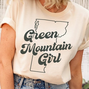 Vermont Shirt, Vermont Lover State Tshirt, New England Tee, Green Mountain Girl