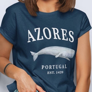 Azores Islands Portugal Tee Shirt, Womens Portuguese Tshirt Gift