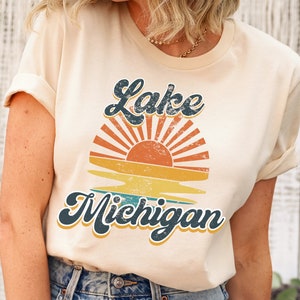 Lake Michigan Shirt, Retro Family Lake Vacation Trip Tshirts