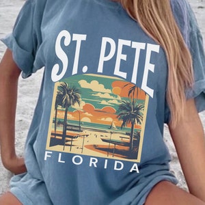 St Pete Beach Florida Retro Tee Shirt Tshirt Gift