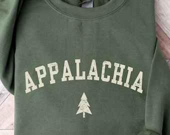 Appalachian Trail Crewneck Sweatshirt, Hiking Mountain Souvenir