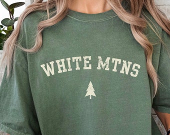 Maglietta White Mountains, maglietta da trekking del New Hampshire, souvenir di viaggio