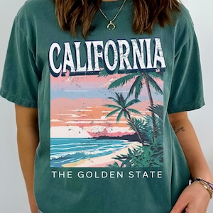 California Beach Tshirt Gift Golden State Tee