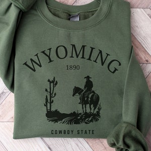 Unisex Wyoming Cowboy State Crewneck Sweatshirt Gift