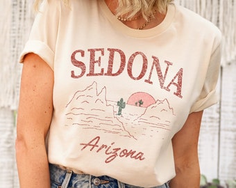 Sedona Arizona Tshirt, Unisex Womens Sedona Cactus Shirt Gift