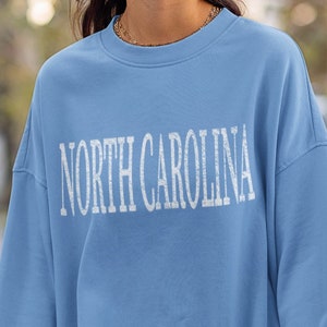 North Carolina Sweatshirt, NC Shirt, North Carolina Pullover, North Carolina Sweater, Home State Sweatshirt, Beach Crewneck