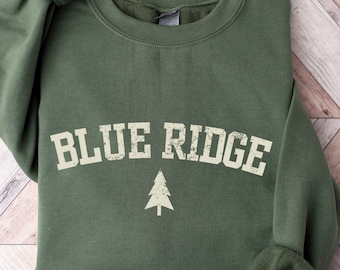 Blue Ridge Mountains-sweater, gezellige cabine met ronde hals, souvenir wandeltocht