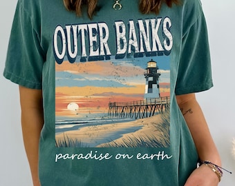 Outer Banks Paradise on Earth Tshirt, North Carolina Beach Gift Tee