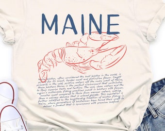 Maine Lobster Tshirt Gift Tee