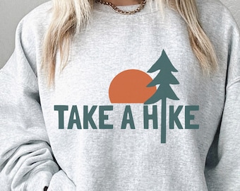 Take a Hike-sweater: Adventure Mountain ronde hals