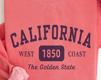 California West Coast Beach Sweatshirt, Coastal Travel Crewneck