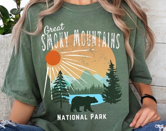 Great Smoky Mountains National Park T-Shirt, Hiking Graphic Tee