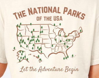 Nationalparke der USA T-Shirt Wandern Tshirt Geschenk