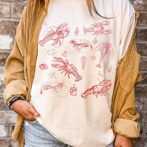 Lobster Lover Tee Shirt Tshirt Beach Tattoo Gift