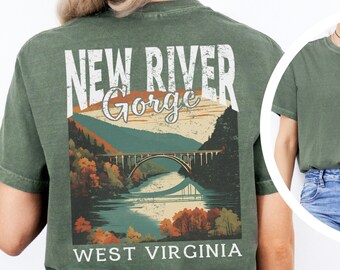 New River Gorge National Park T Shirt, West Virginia Hiking Travel Souvenir