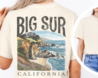 Big Sur Kalifornien T-shirt Strandgåva Tee