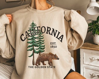 Sudadera California Bear Golden State Crewneck