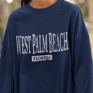 Sweat West Palm Beach Florida, chemise unisexe pour femme pull ras du cou cadeau souvenir