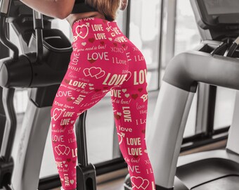 Heart Shape Leggings Etsy