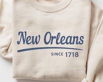 New Orleans The Big Easy Sweatshirt, Louisiana Crewneck