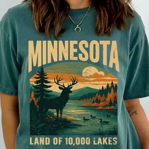 Minnesota Comfort Colors® Tshirt Hiking Gift Tee