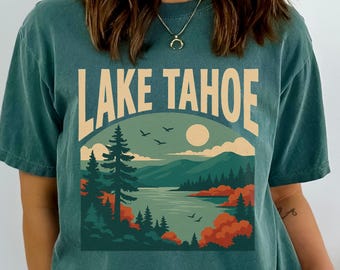 Lake Tahoe Comfort Colors® Tshirt Wandern Geschenk Tee