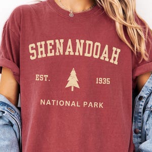 Shenandoah National Park Comfort Colors® Tshirt, Virginia Hiking Gift Tee