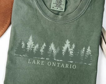 T-shirt Lac Ontario, T-shirt aux couleurs confortables des Grands Lacs