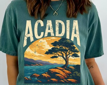Acadia National Park Shirt, Comfort Colors Maine Travel Souvenir