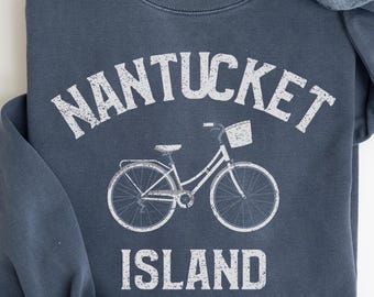 Nantucket Island Comfort Colors® strandtröja med rund hals, present, souvenirkläder