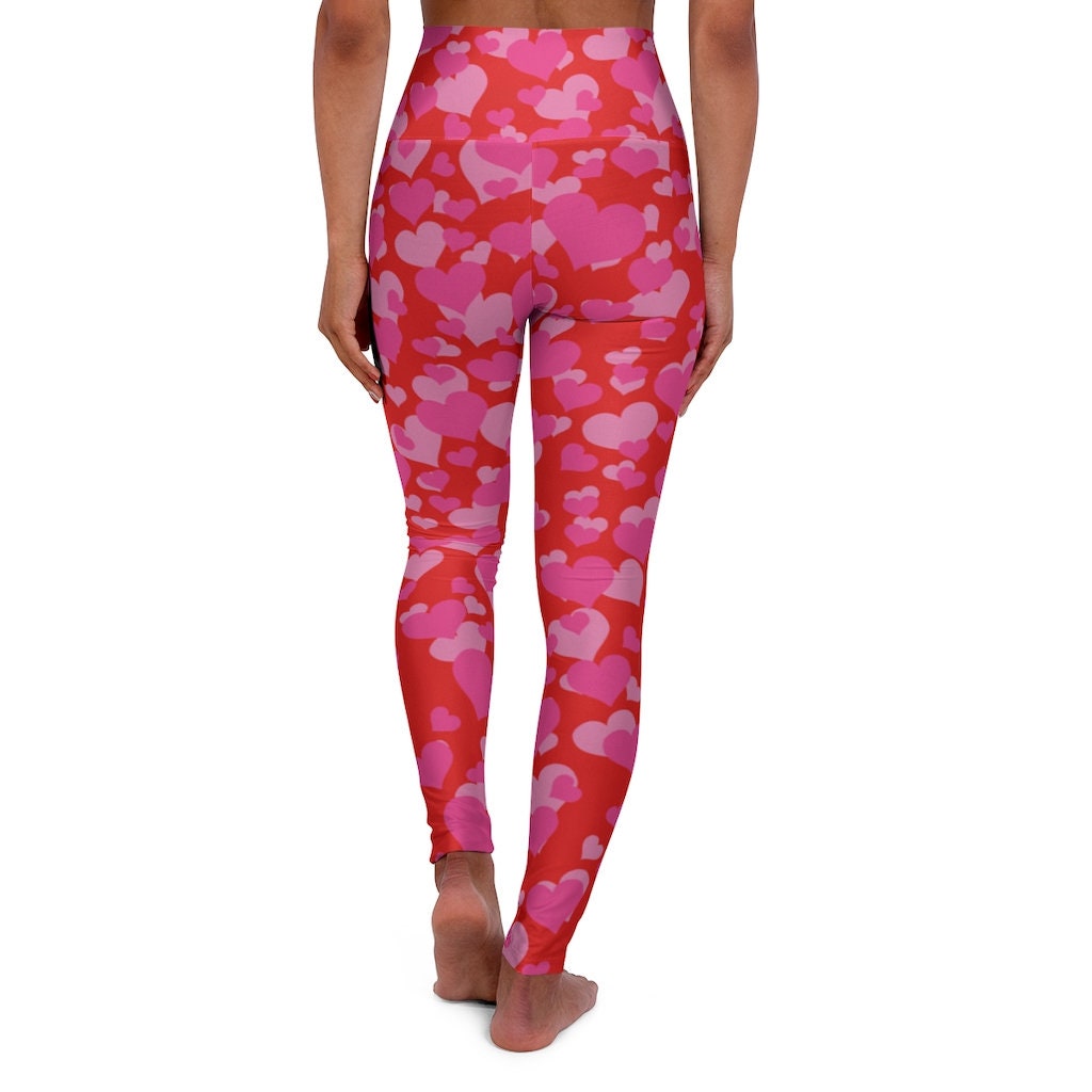 Womens Leggings Valentine Day Cute Print Casual Work Out