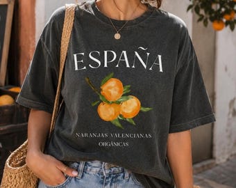 Valencia Spain Orange Shirt, Espana Citrus Travel Tee