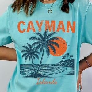 Cayman Islands Comfort Colors® Beach Tshirt Gift Tee, Family Vacation Shirt