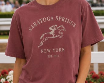 Saratoga Springs New York Shirt, Horse Racing Tee, Upstate New York Gift